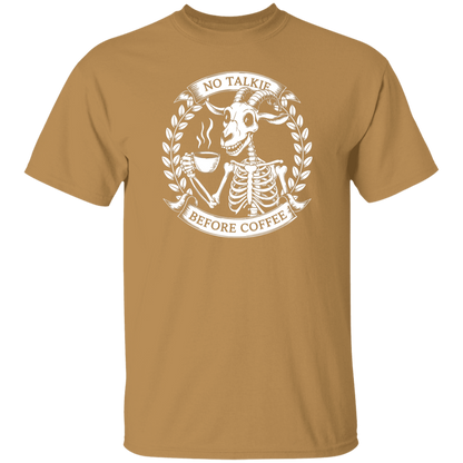 No Talkie Before Coffee  5.3 oz. T-Shirt