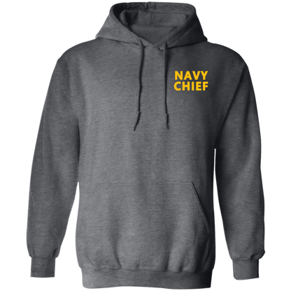 Navy Girl Front and Back Pullover Hoodie