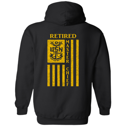 Retired Master Chief Flag FB Pullover Hoodie