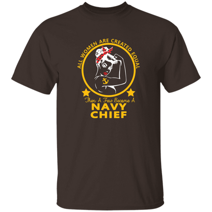 Navy Girl Chief Gold 5.3 oz. T-Shirt