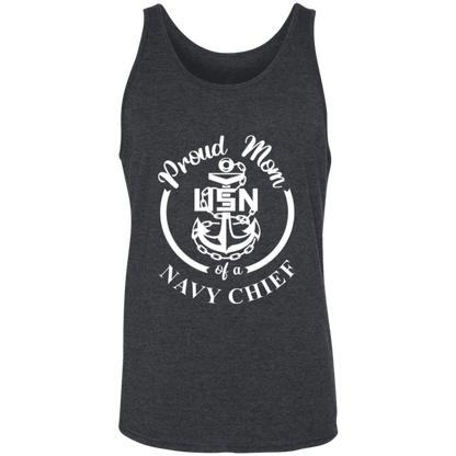 Proud Mom White Design  Unisex Tank