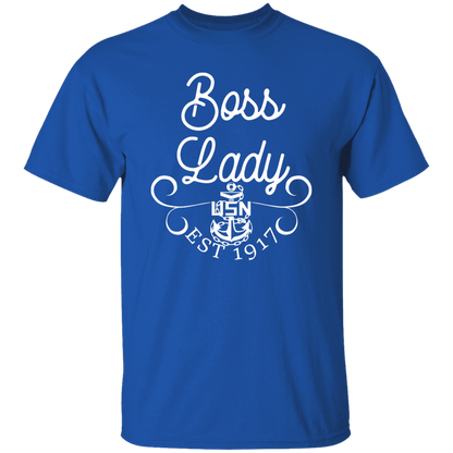 Boss Lady White Design 5.3 oz. T-Shirt