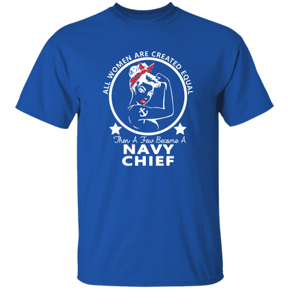 Navy Girl Chief White 5.3 oz. T-Shirt