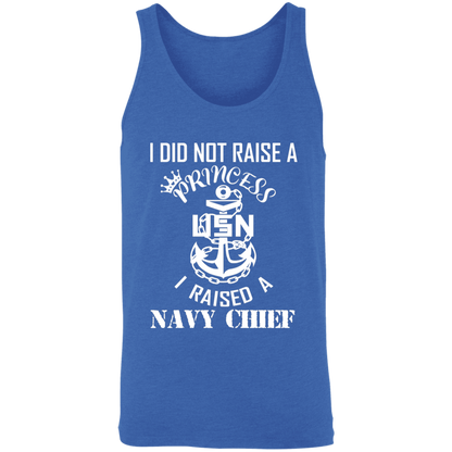 I Did Not Raise A Princess White Design Unisex Tank