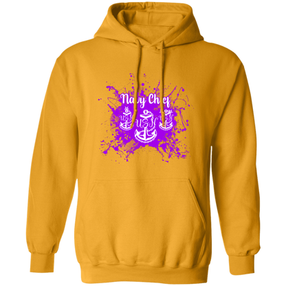 Navy Chief Purple Paint Pullover Hoodie