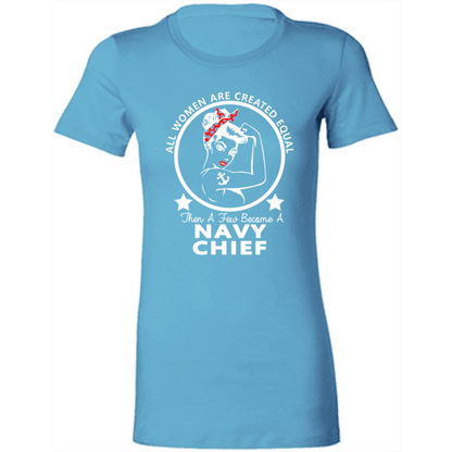 Navy Girl Chief White Ladies' Favorite T-Shirt