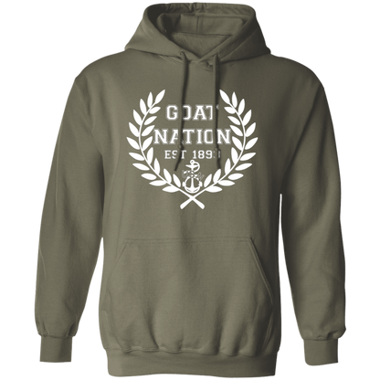 Goat Nation White Pullover Hoodie