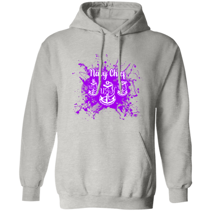Navy Chief Purple Paint Pullover Hoodie