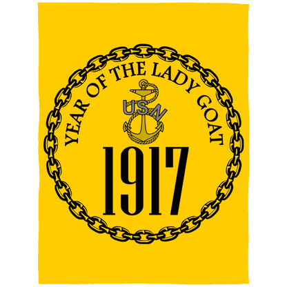 Year of the Lady Goat Fleece Blanket 60x80