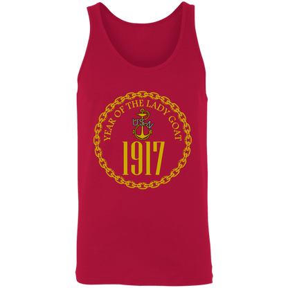 Year of the Lady Goat Gold Unisex Tank