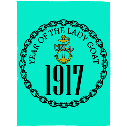 Year of the Lady Goat Fleece Blanket 60x80