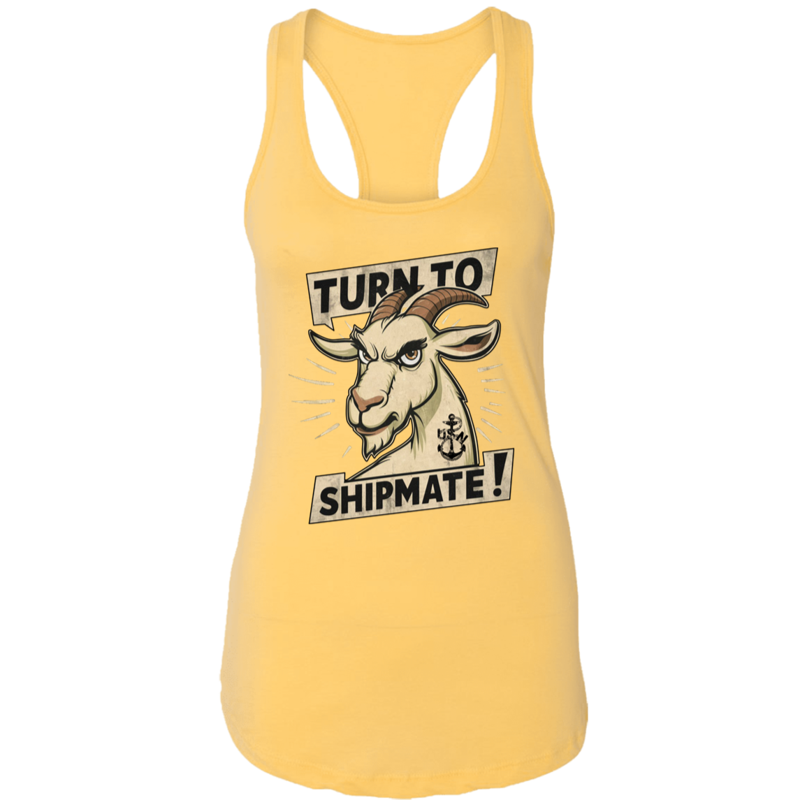 Turn To Shipmate Ladies Racerback Tank