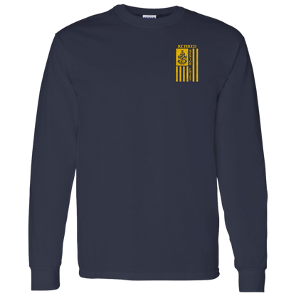 Retired Senior Chief Flag FB LS T-Shirt 5.3 oz.