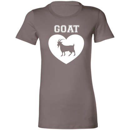 Goat Heart White Ladies' Favorite T-Shirt