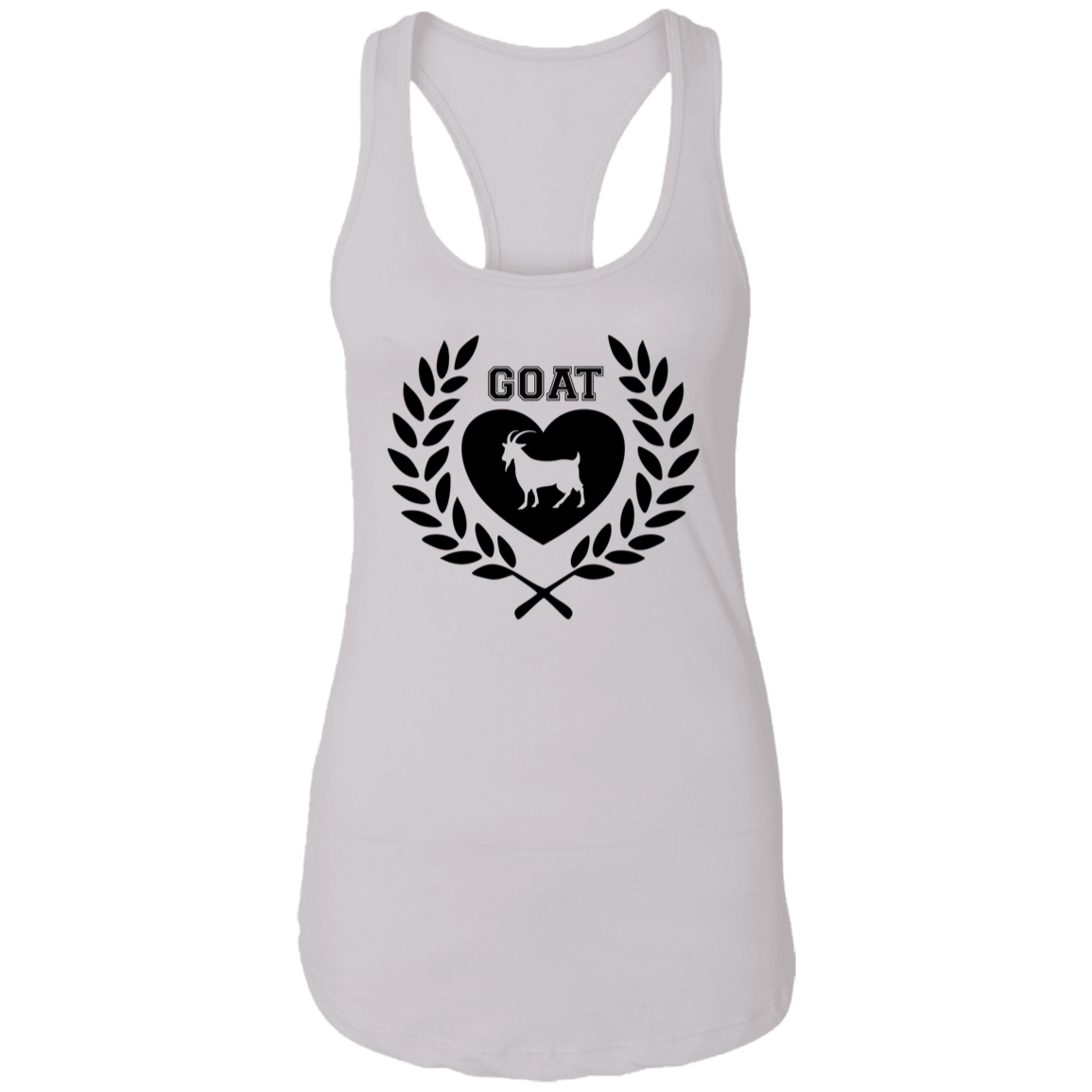 Goat Wreath Ladies Racerback Tank