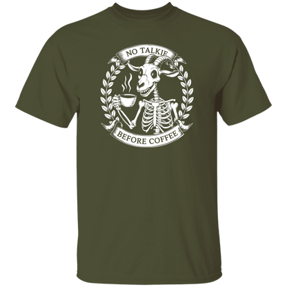 No Talkie Before Coffee  5.3 oz. T-Shirt