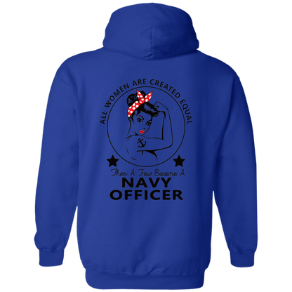Navy Girl Officer FB Pullover Hoodie