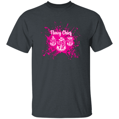 Navy Chief Pink Paint 5.3 oz. T-Shirt