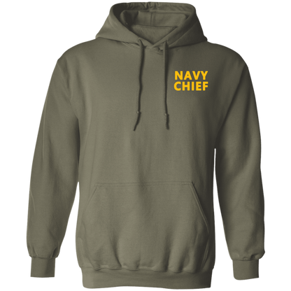 Navy Girl Front and Back Pullover Hoodie