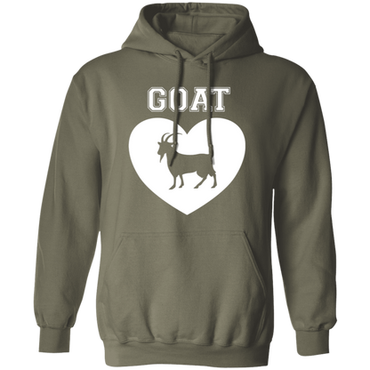 Goat Heart White Pullover Hoodie