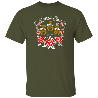 Retired Chief Rose 5.3 oz. T-Shirt