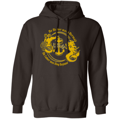 Me Mother and Father Gold Pullover Hoodie