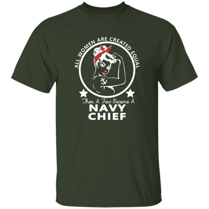 Navy Girl Chief White 5.3 oz. T-Shirt