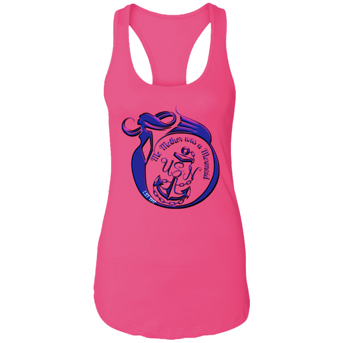 Me Mother Ladies Racerback Tank