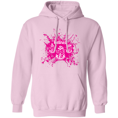 Retired Chief Pink Paint  Pullover Hoodie