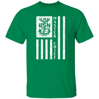 Master Chief Flag White 5.3 oz. T-Shirt
