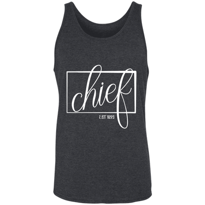 Chief 1893 White Unisex Tank