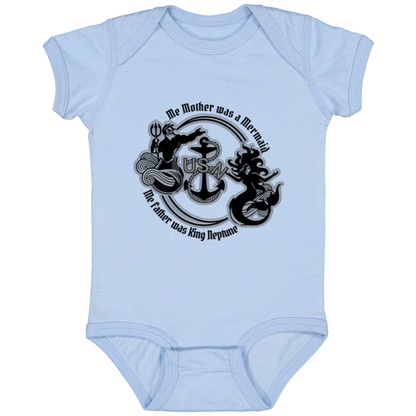 Me Mother and Father V2 Infant Jersey Bodysuit Onsie