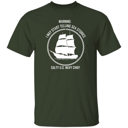 Salty Sea Story White 5.3 oz. T-Shirt