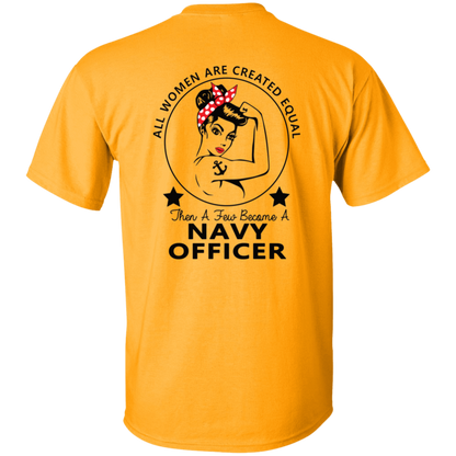 Navy Girl Officer FB 5.3 oz. T-Shirt
