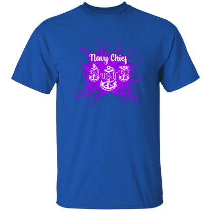 Navy Chief Purple Paint 5.3 oz. T-Shirt