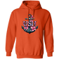 Pink Flower Anchor Pullover Hoodie