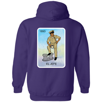 Nautical El Jefe Zip Up Hooded Sweatshirt