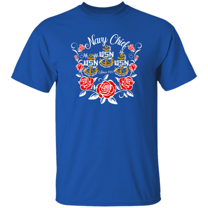 Navy Chief Rose Gold 5.3 oz. T-Shirt