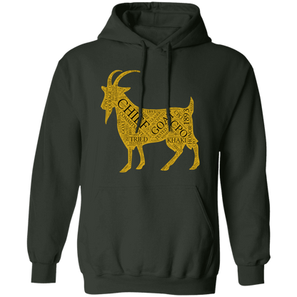 Goat Word Gold Pullover Hoodie