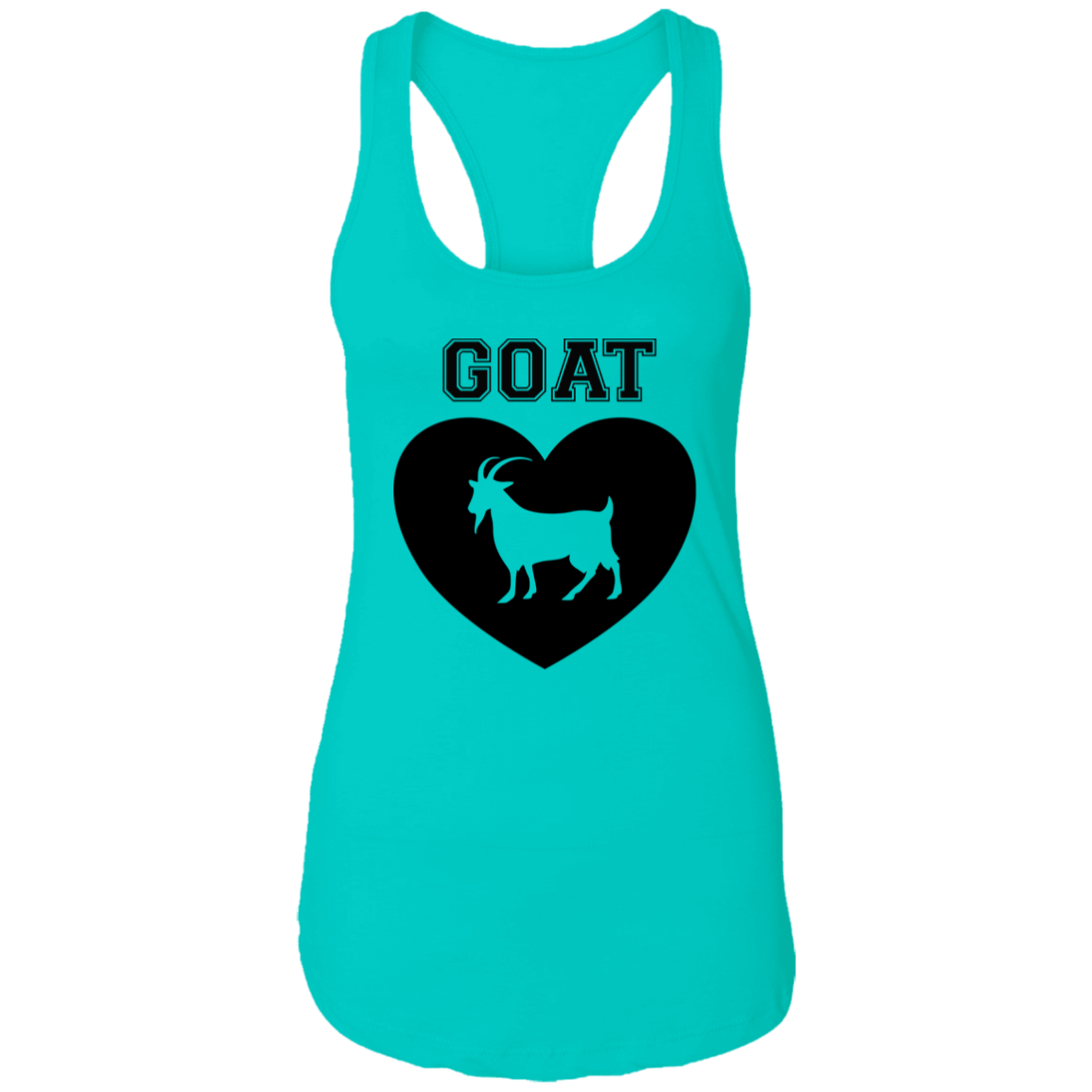 Goat Heart Ladies Racerback Tank