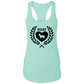 Goat Wreath Ladies Racerback Tank