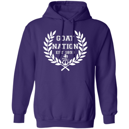 Goat Nation White Pullover Hoodie