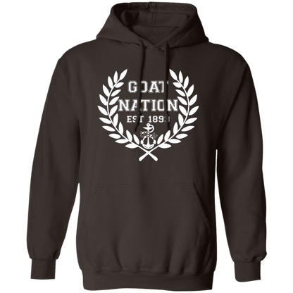 Goat Nation White Pullover Hoodie
