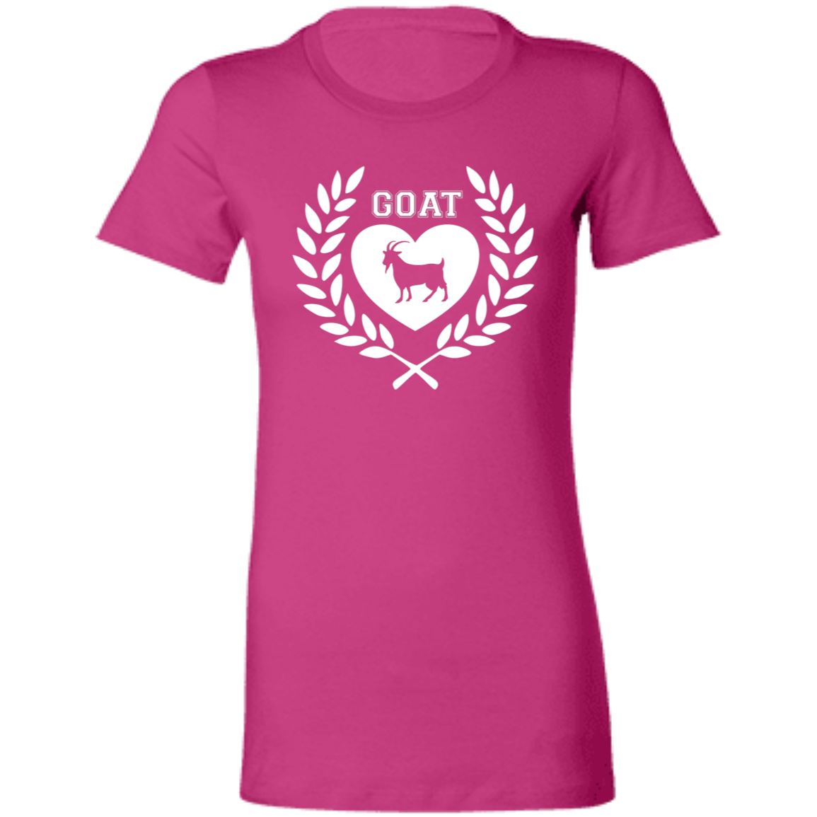 Goat Wreath White Ladies' Favorite T-Shirt