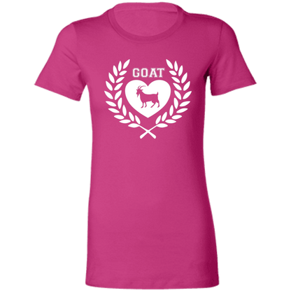 Goat Wreath White Ladies' Favorite T-Shirt