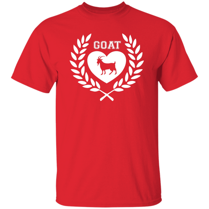 Goat Wreath White 5.3 oz. T-Shirt