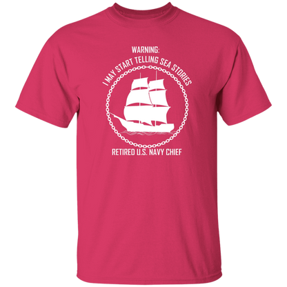 Retired Sea Stories White  5.3 oz. T-Shirt
