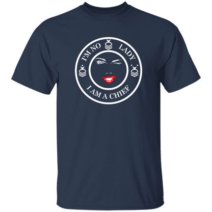 I'm No Lady (White Design) 5.3 oz. T-Shirt