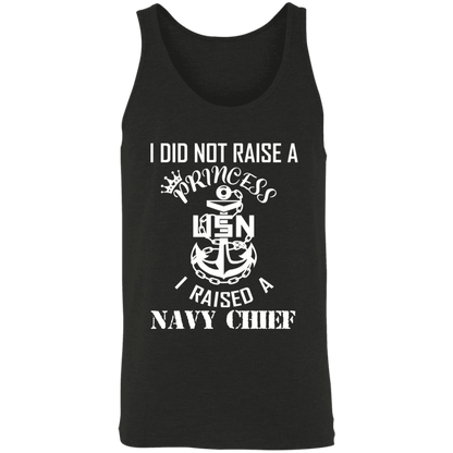 I Did Not Raise A Princess White Design Unisex Tank