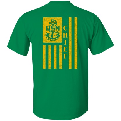 Chief Flag Front and Back 5.3 oz. T-Shirt